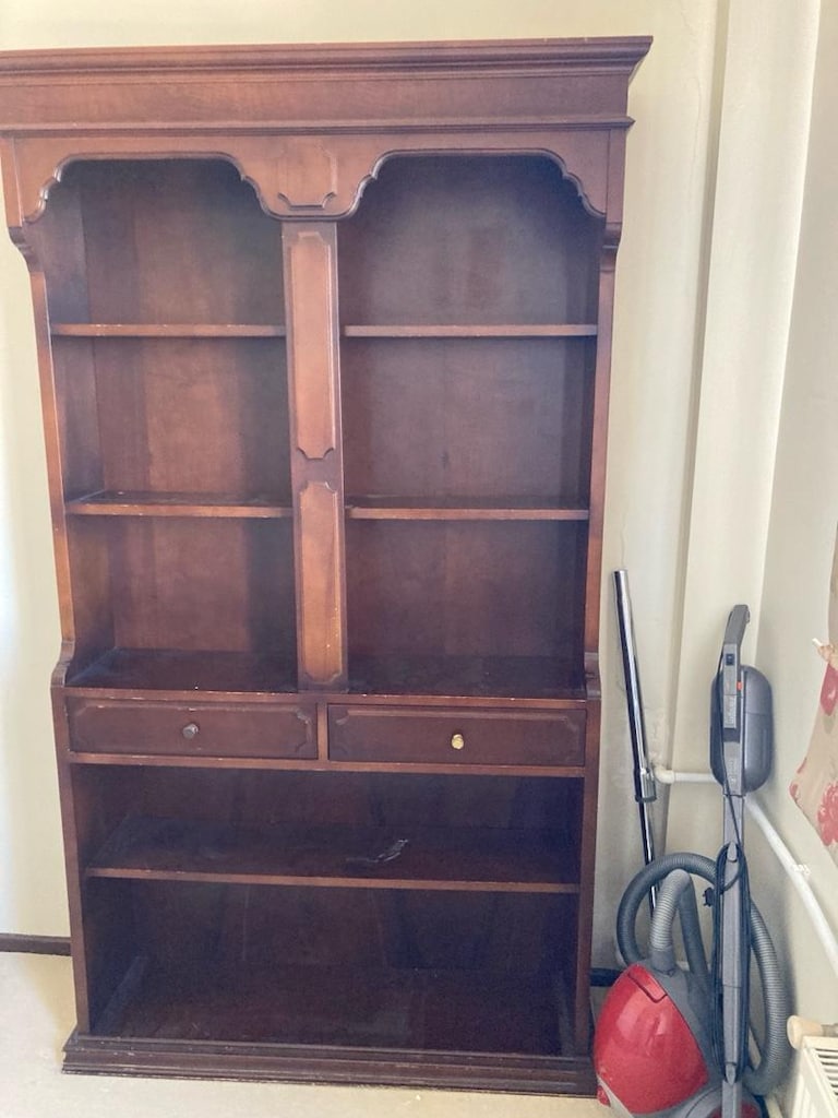 Ahşap vitrin kitaplık yükseklik 202 cm eni 110 cm derinlik 28 cm - 3