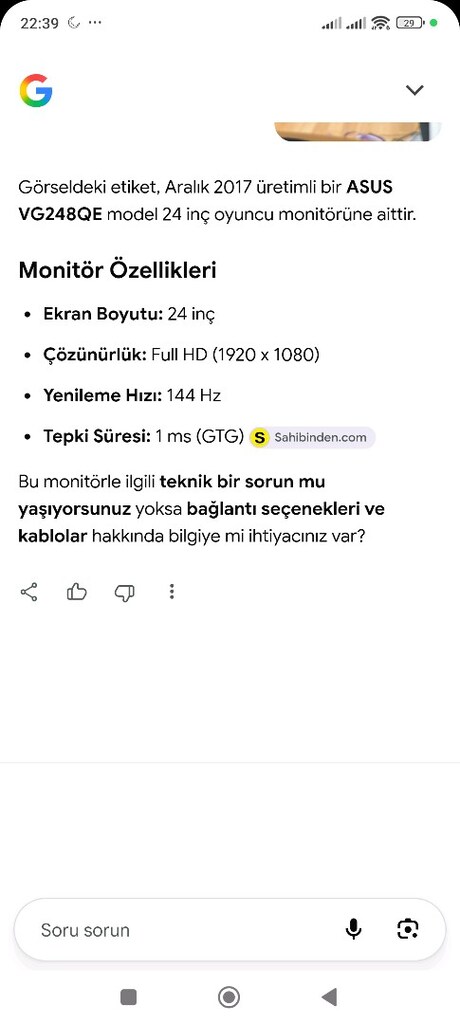 Asus oyuncu monütor - 8