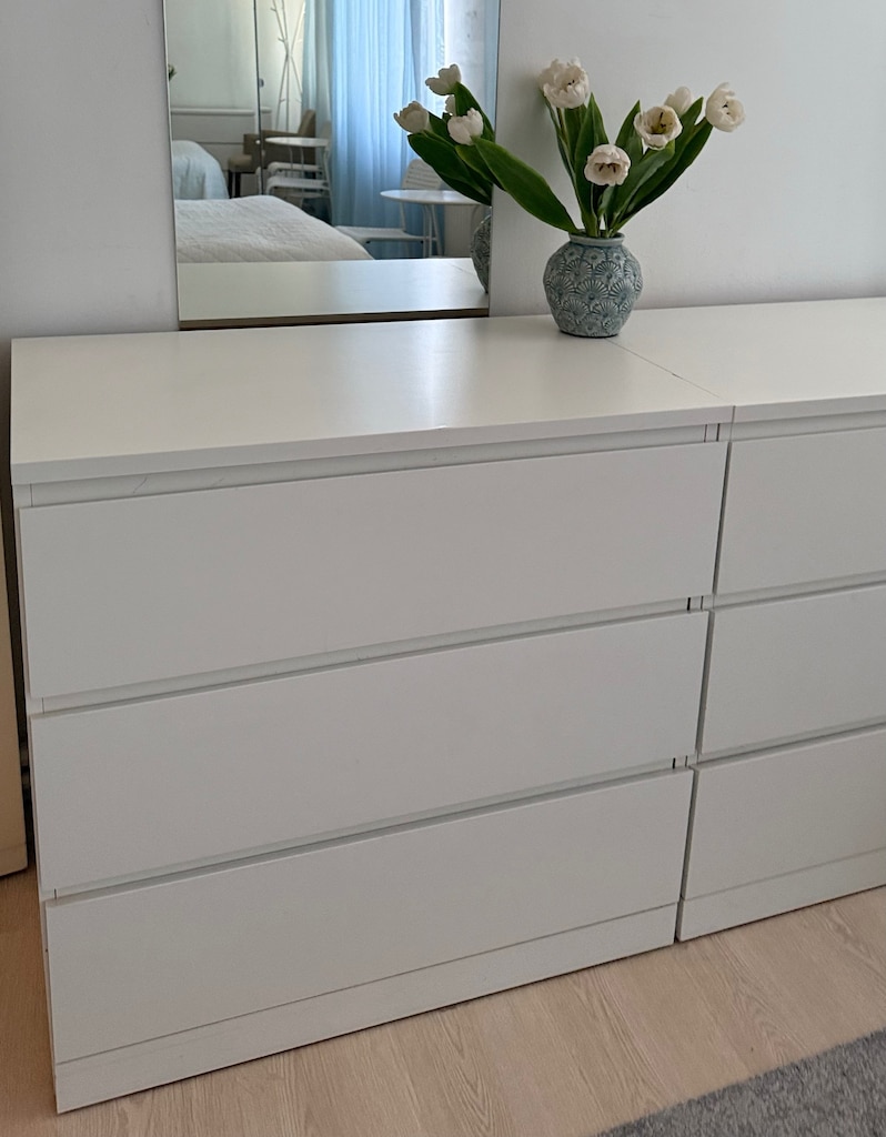IKEA 3 ÇEKMECELİ MALM ŞİFONYER 2 ADET (3750x2=7500) - 3