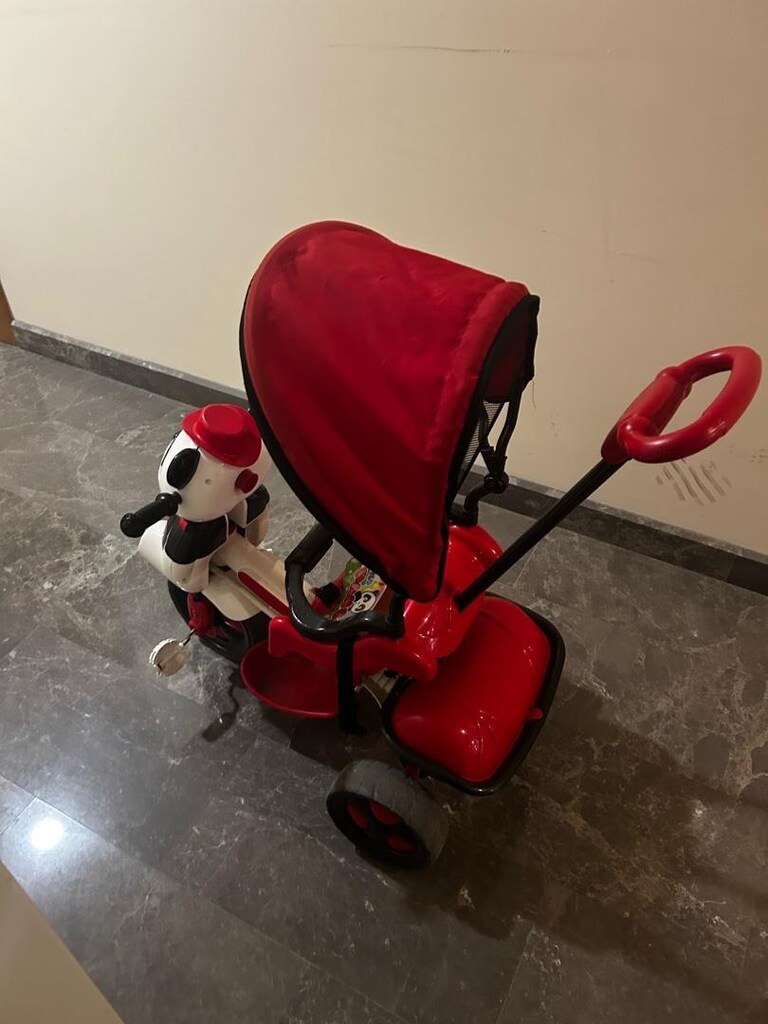 çocuk 3 tekerlekli bisiklet panda - 4