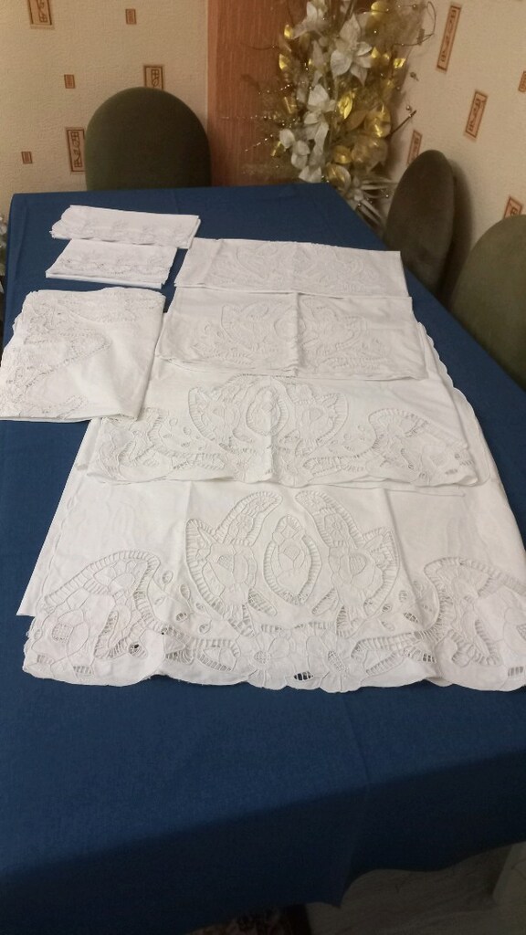 Beyaz işi yatak örtüsü takımı - 10
