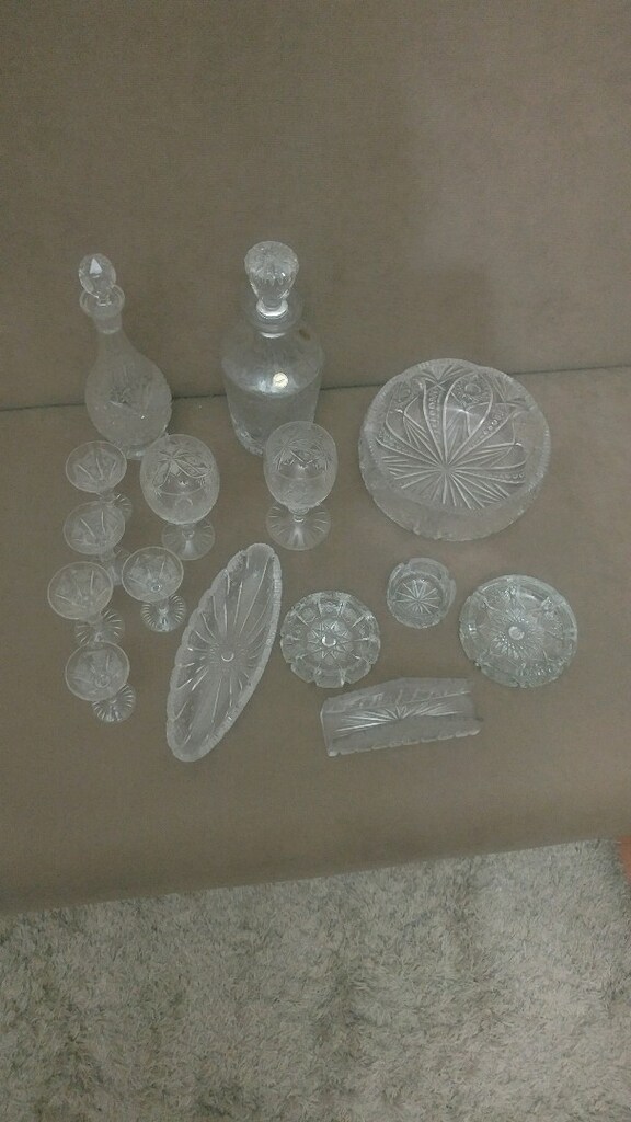 Göz dekor kesme kristal paşabahçe