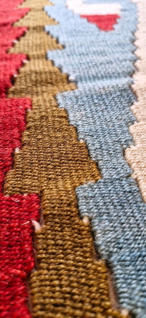 El Dokuma yün kilim - 4