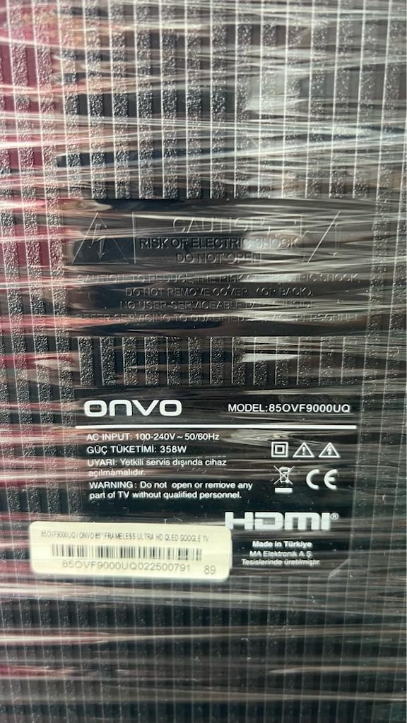 Onvo 190x108 Qled tv - 3
