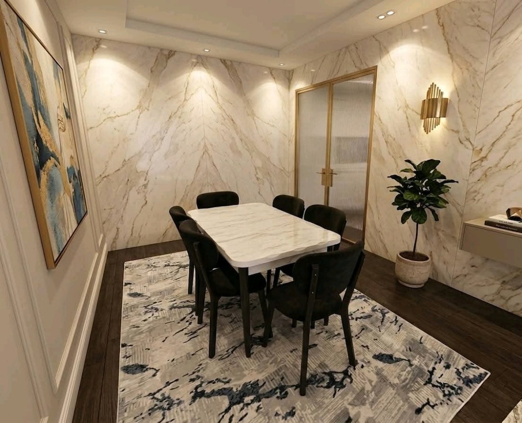 İmalattan Sıfır - Full MDF High Gloss Lüks Yemek Masası Takımı KAÇMAZ - 12