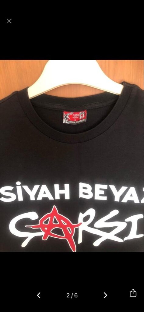 unisex s beden bjk tshirt - 2