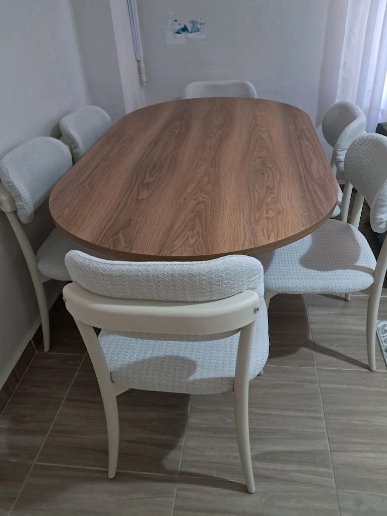 Bohem Masa Takımı Ahşap 2 Ay Kullanıldı - 8