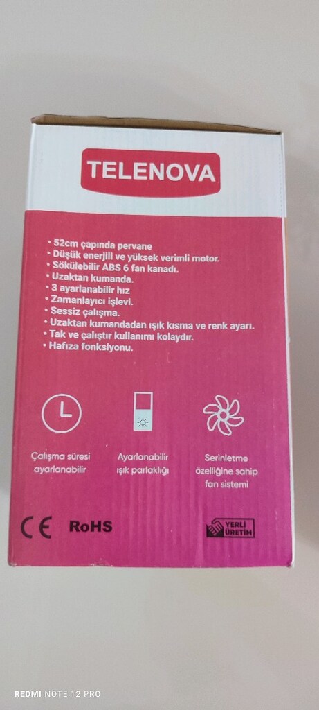 TELENOVA TAVAN TİPİ FAN LED AYDINLATMALI - 4