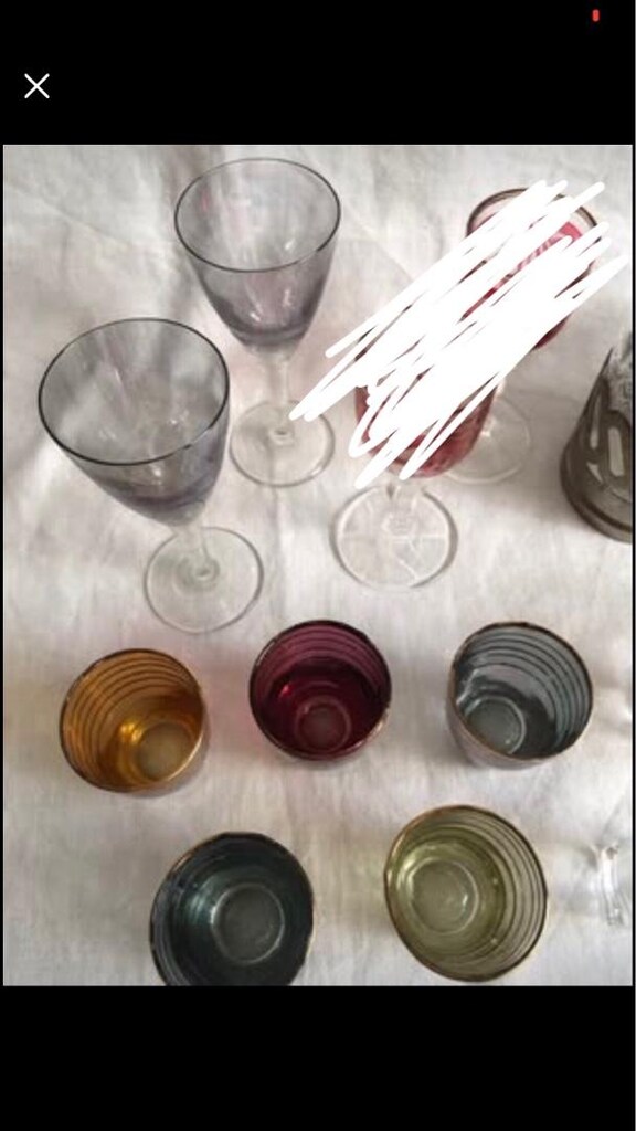 12 parça 15-60-80 yıllık likör kadeh ve su bardağı *HEPSİNİN FİYATI* - 3