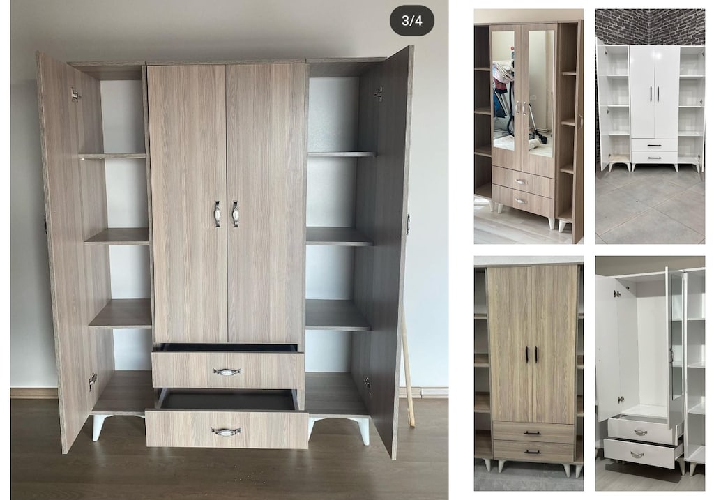 4 kapaklı elbise dolabı ejztrjtnpq - 5