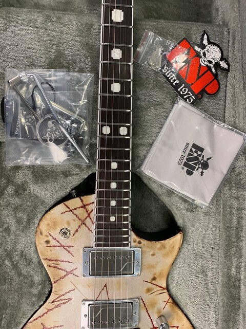 ESP E-II RZK-II Distressed Burnt Fishman Fluence Richard Z