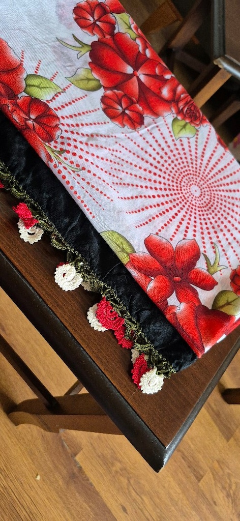 Sıfır / Temiz Renk Renk Oyalı Büyük Yazma Lotu - 11