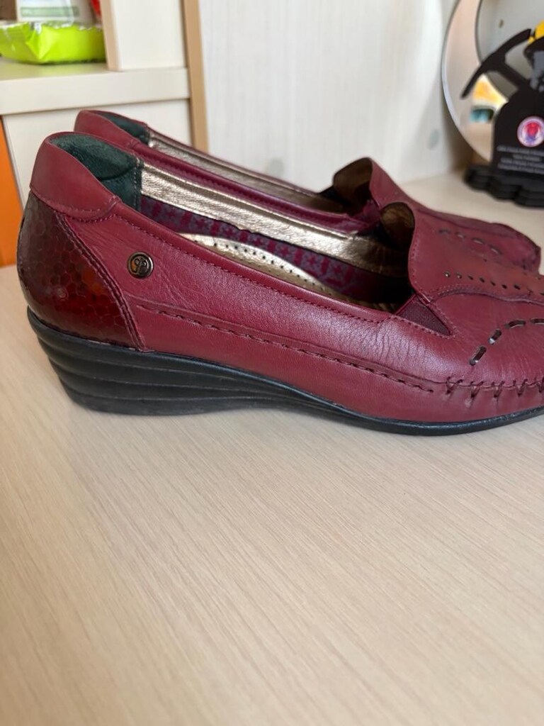 bordo loafer ayakkabı - 3