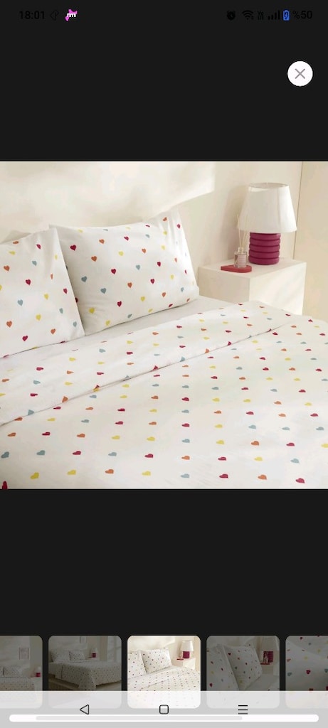 sarah Anderson Amour kalplı nevresim - 3