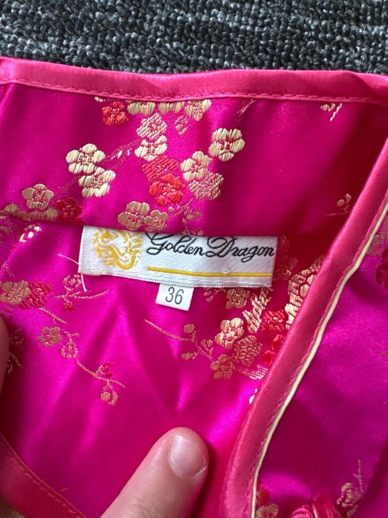 Çin Japon geleneksel cheongsam kimono elbise - 3