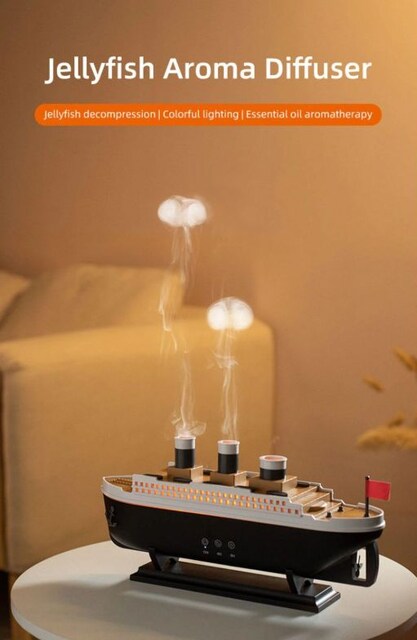 250 ml Titanic Gemi Modeli Hava Nemlendirici Aromaterapi