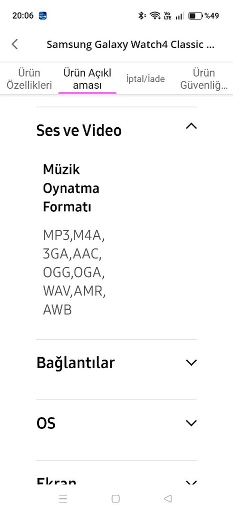 AKILLI SAAT Samsung Galaxy Watch4 Classic 46 MM Akıllı Saat - 15