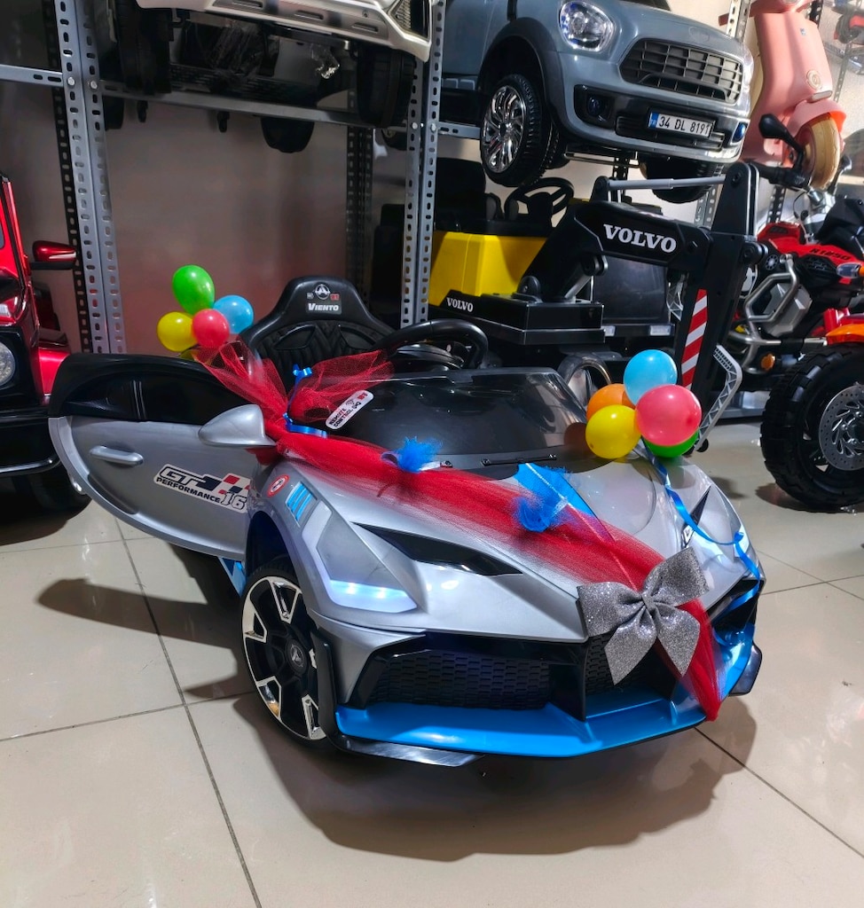 (AnkaCar çocuk oto galeri)SIFIR 3 İLERİ KUMANDALI BUGATTİ AKÜLÜ ARABA - 3