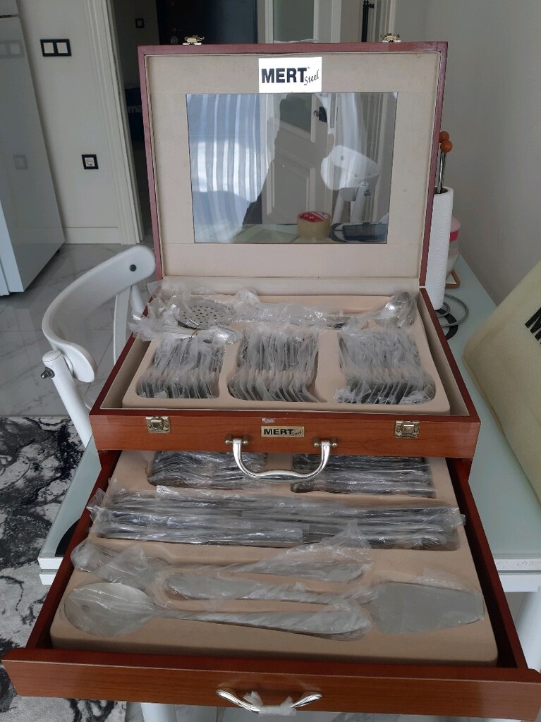 Çelik 90 parça yemek takımı - 4