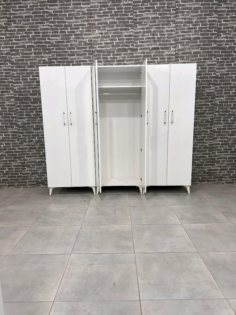 MDF 6 kapaklı elbise dolabı - 15