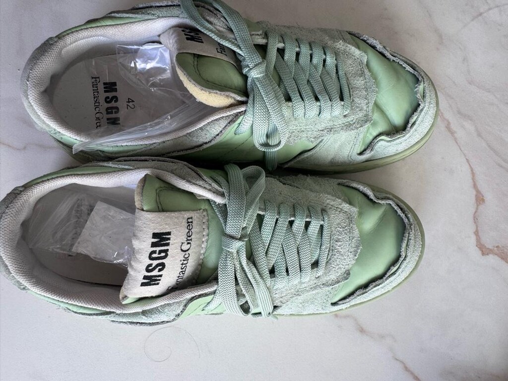 MSGM Marka Deri Sneaker 42 Numara - 8