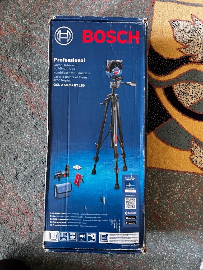 Bosch GCL 2-50 C Çizgi Lazer + BT 150 Tripod Seti - 3
