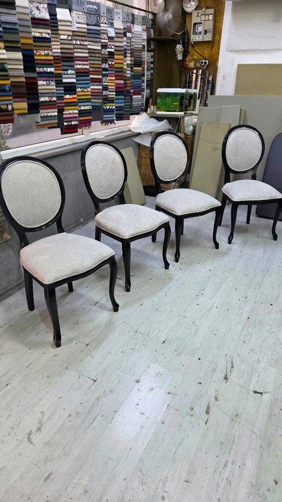 4 adet madalyon sandalye sifir kendi yapimiz - 8