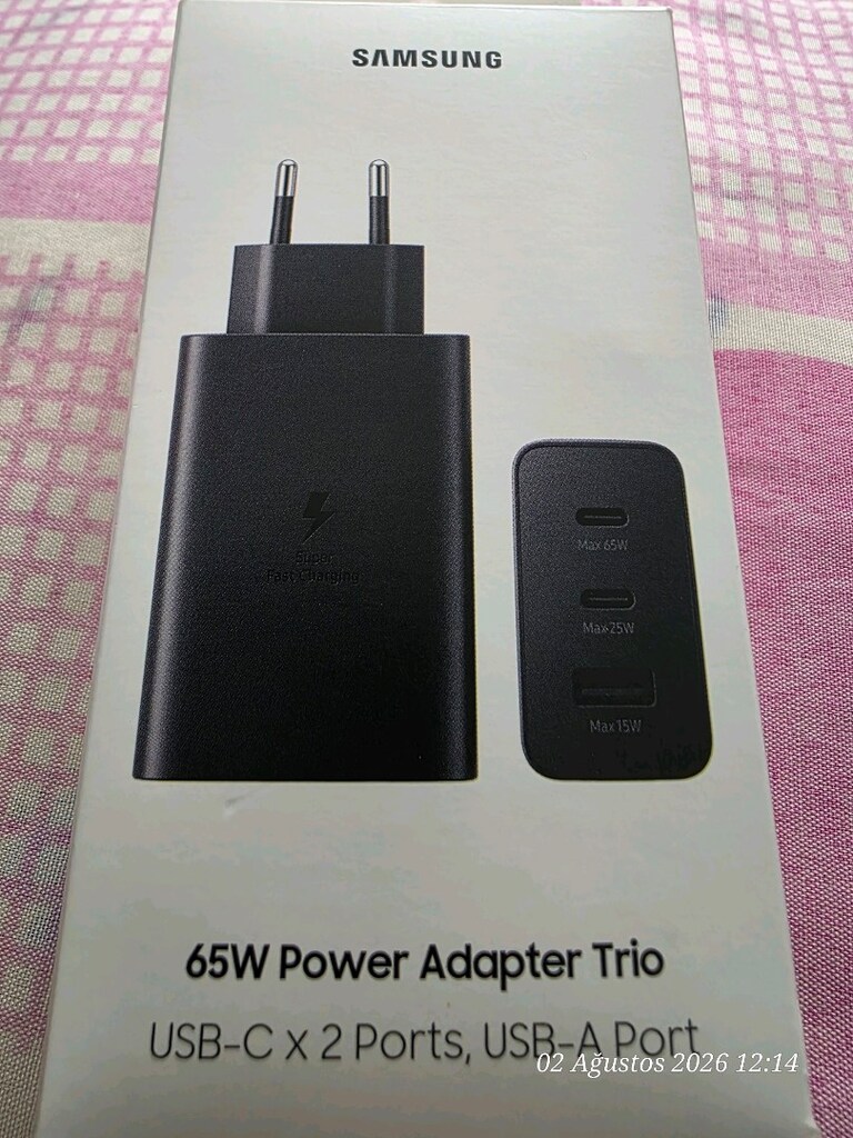 Samsung orjinal üçlü şarj adaptörü, - 5