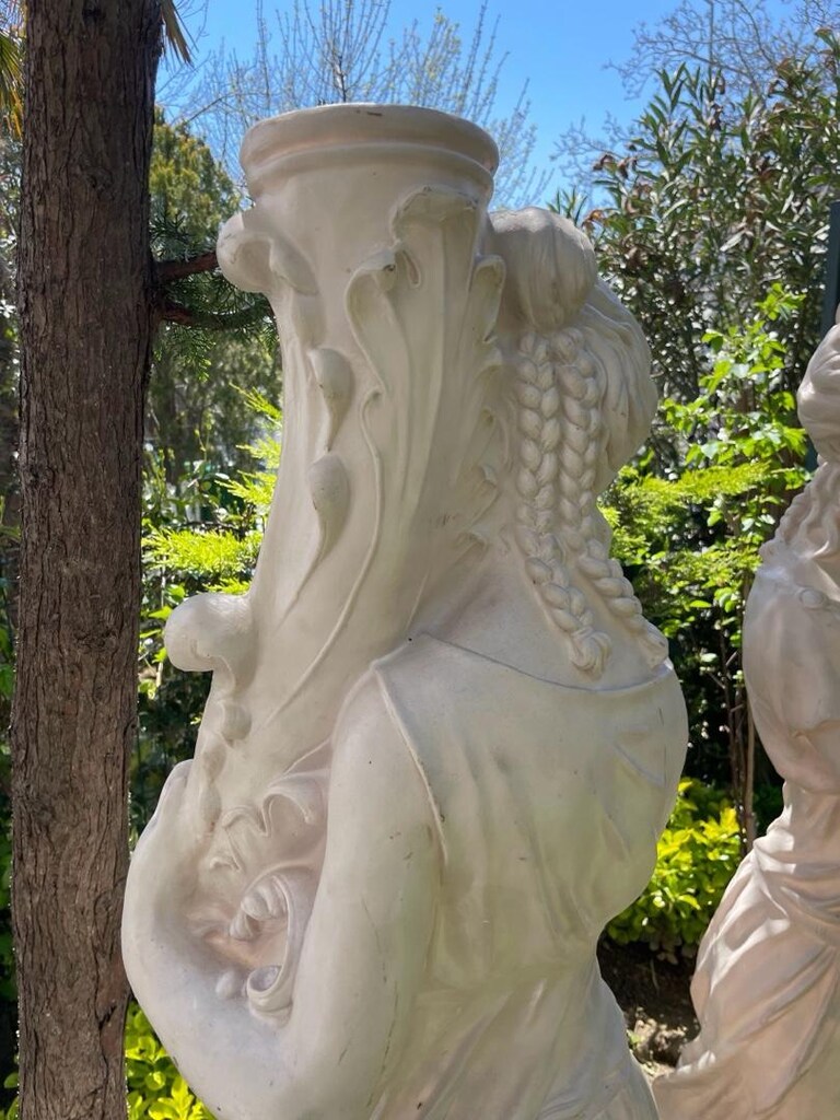 1 Adet Şelaleli Kız Heykeli 155 CM fiberglas - 8