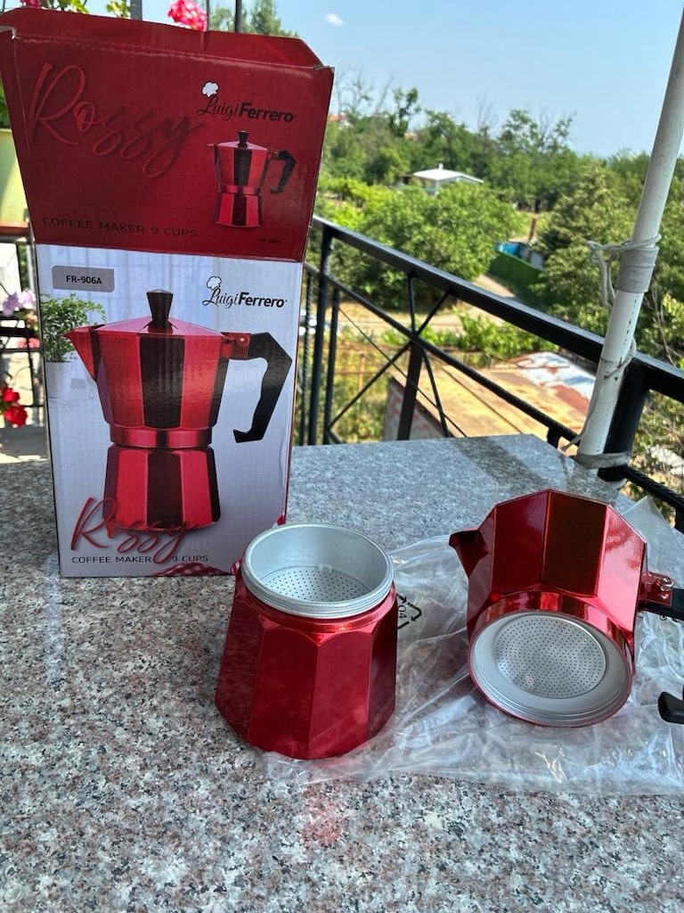 luigi ferrero marka moka pot( klasik kahve makinası) - 4