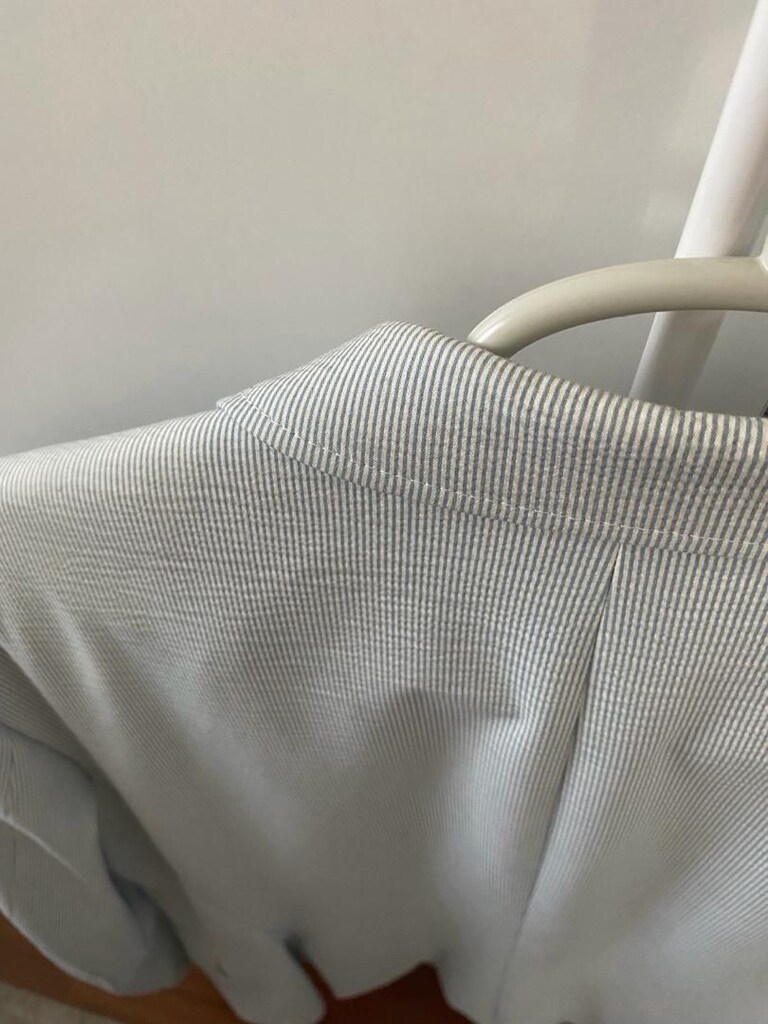 Spor-Şık İnce Çizgili Yazlık Blazer Ceket - 3