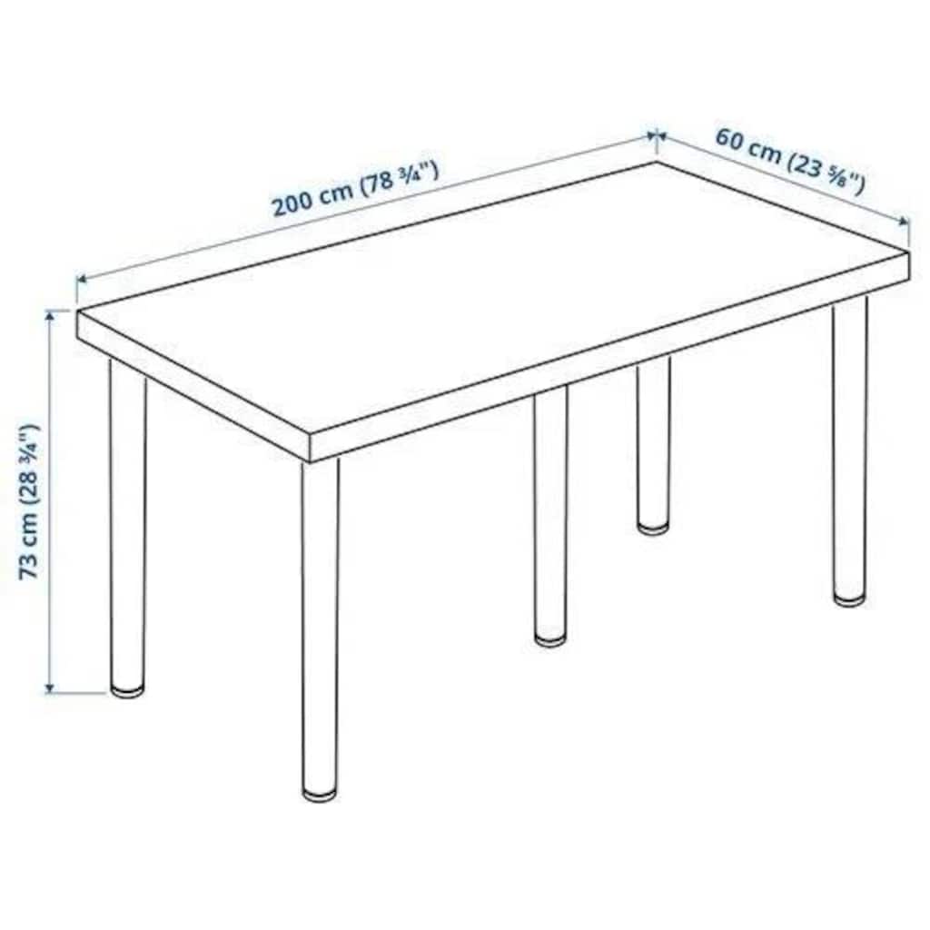 ikea çalışma masası ayakları ayarlanabilir 2 metre - 5