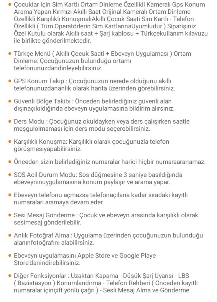 sim kartlı kameralı öğrenci akıllı saat - 2