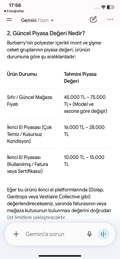Orijinal Burberry Şişme Mont (Kusurları Mevcut / Fiyat Çok Uygun ) - 9
