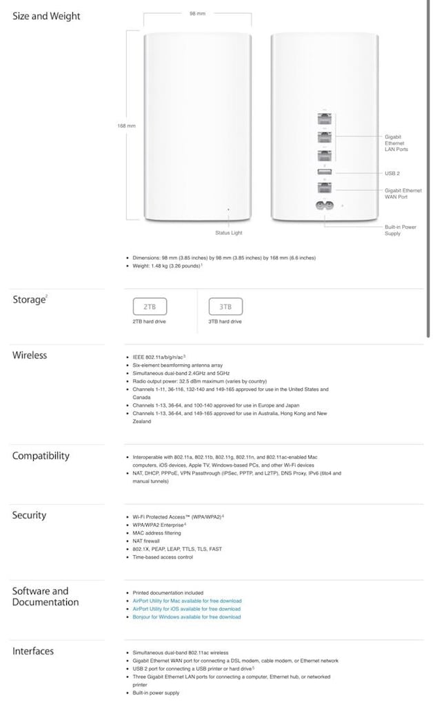 Apple Airport time capsule 2 TB - 3