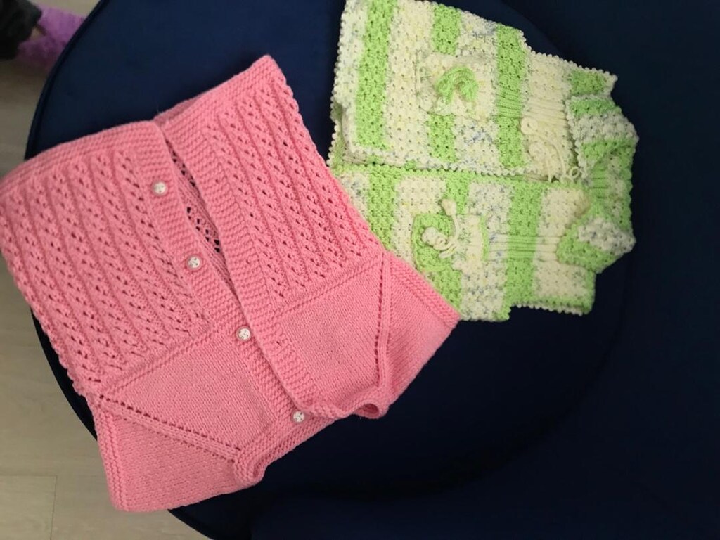 bebek çocuk örgü yelek elbise patik - 16