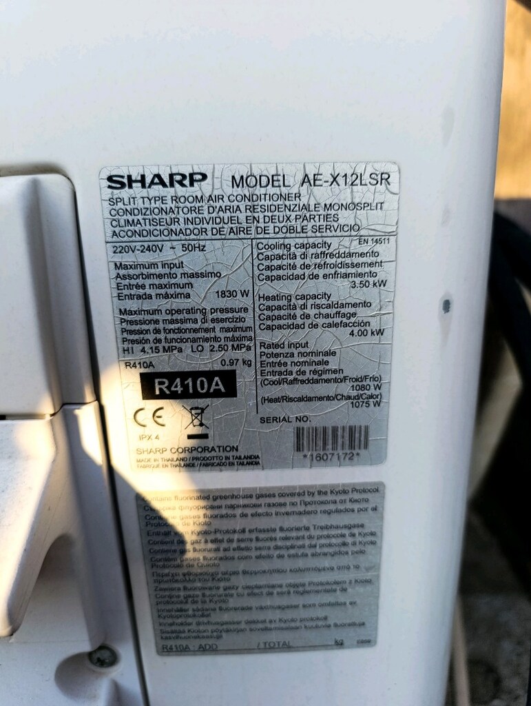 klima Sharp 12000 btu inverter - 4