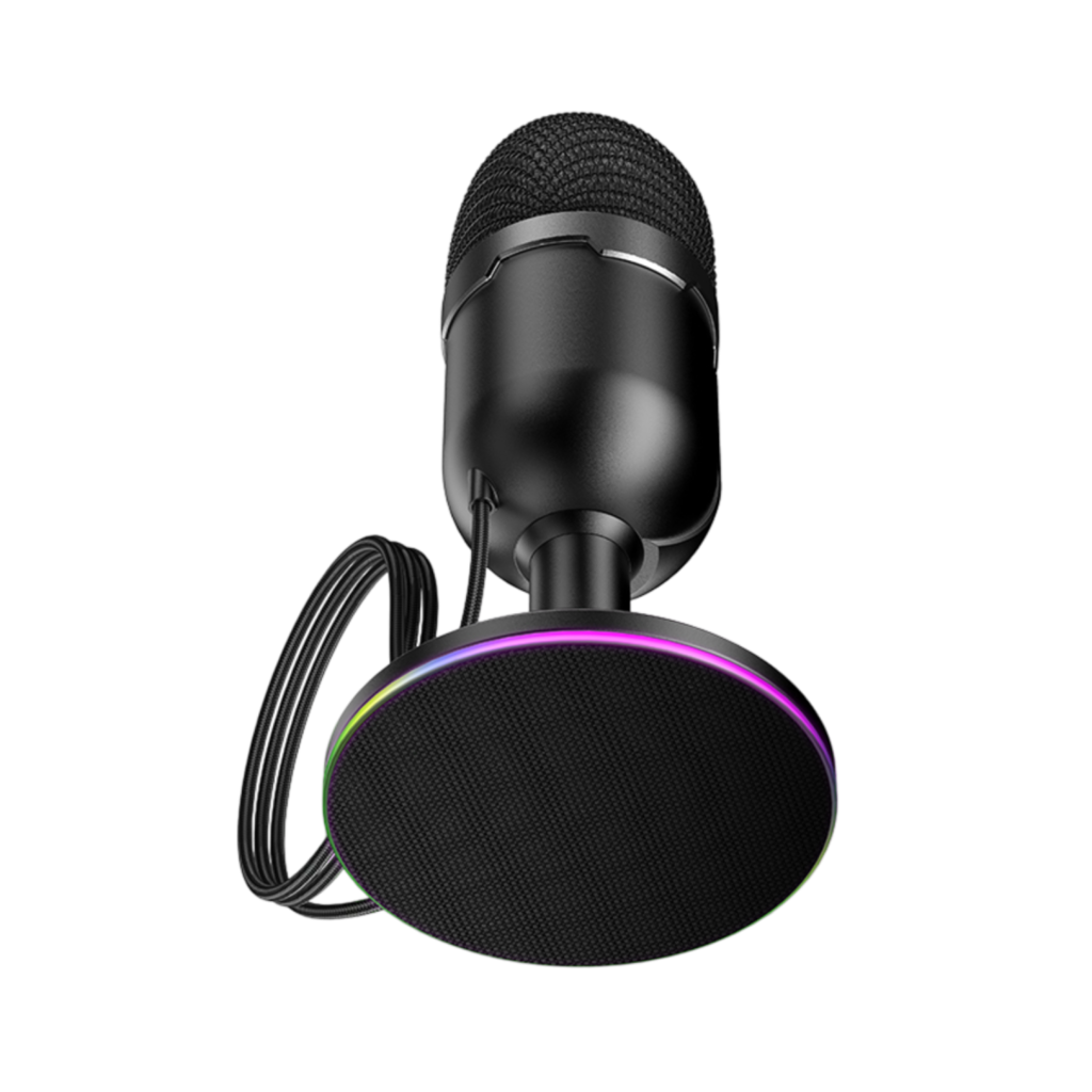 Hoco. L25 Bright 360 Derece RGB USB Yayıncı Masaüstü Mikrofonu (sıfır) - 4