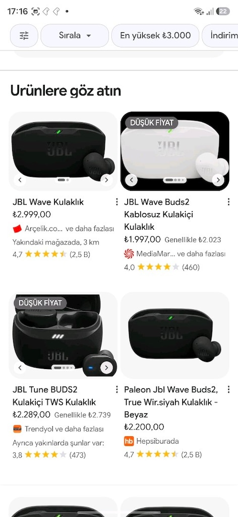 6 aylık faturalı garantili jbl wawe buds 2 - 3