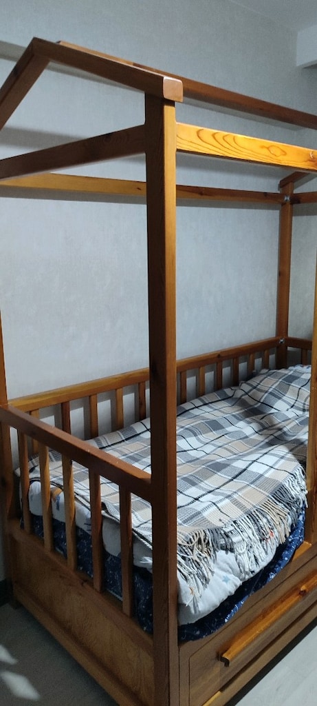 Çok temiz Çam ağacından yapılma Montessori Yatak. - 3