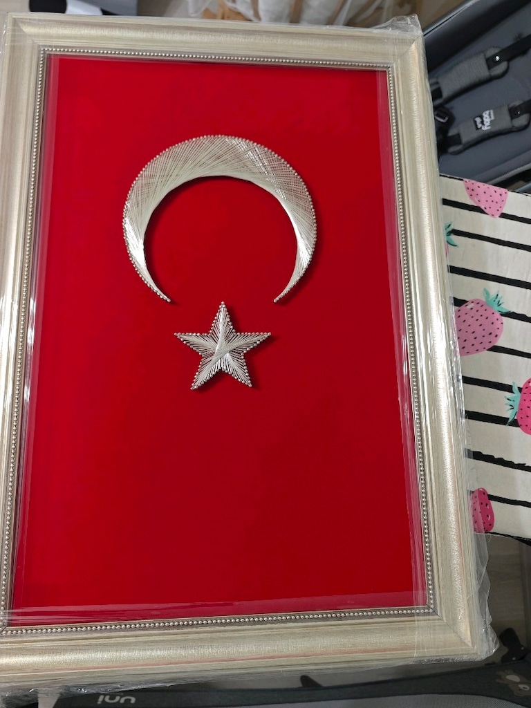 Türk Bayrağı Filografi 40×60 Sıfır Ürün - 5