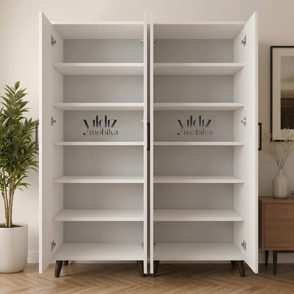 Dolap Mdf Ayakkabılık Portmanto Erzak Dolabı Gardırop Gardolap - 2