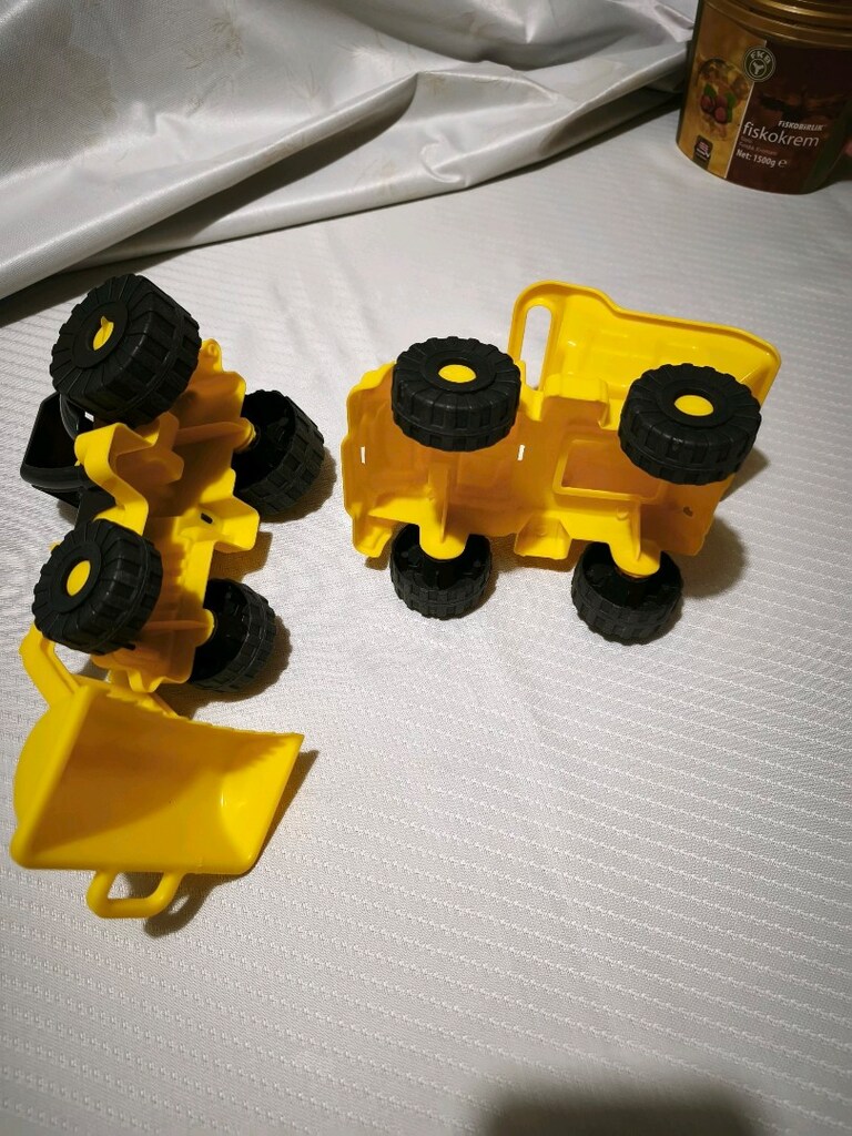 Sarı Siyah renk oyuncak kamyon,kepçe - 4