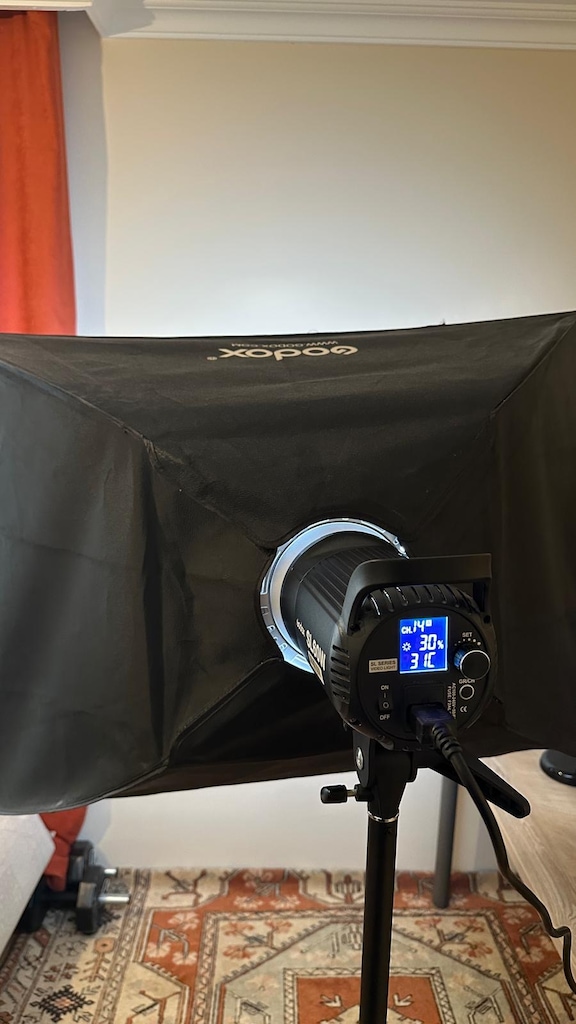 GODOX SL-60W LED VİDEO IŞIĞI + IŞIK AYAĞI + SOFTBOX - 3