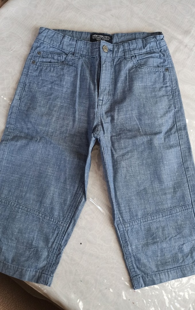 h&m 8/9 yaş unisex bermuda jean