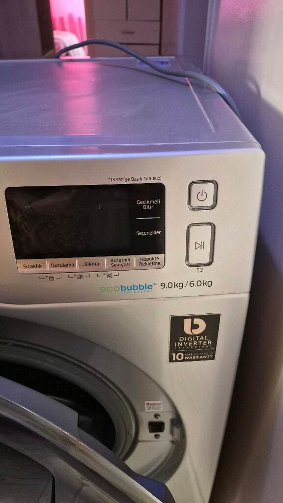 ACİL SATILIK Samsung 9/6 kg Kurutmalı Çamaşır Makinesi - 4