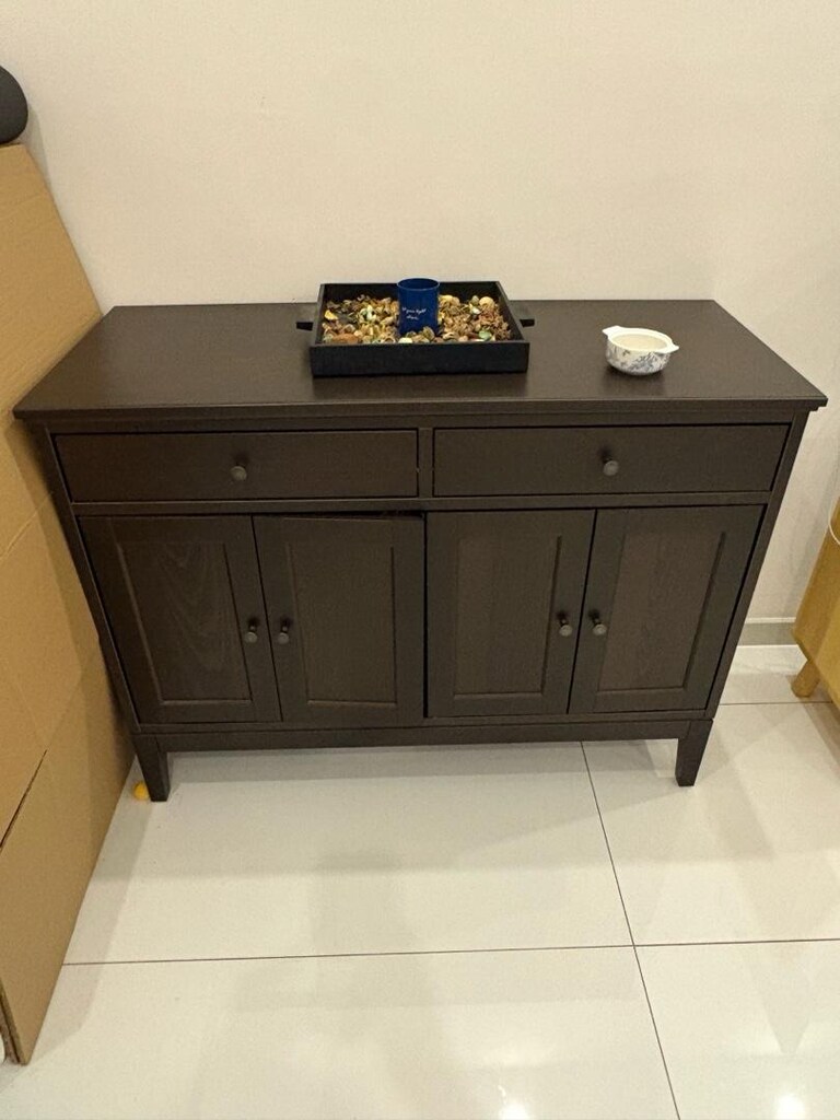IKEA IDANÄS Koyu Kahve Konsol / Komodin (Alanya Oba) - 5