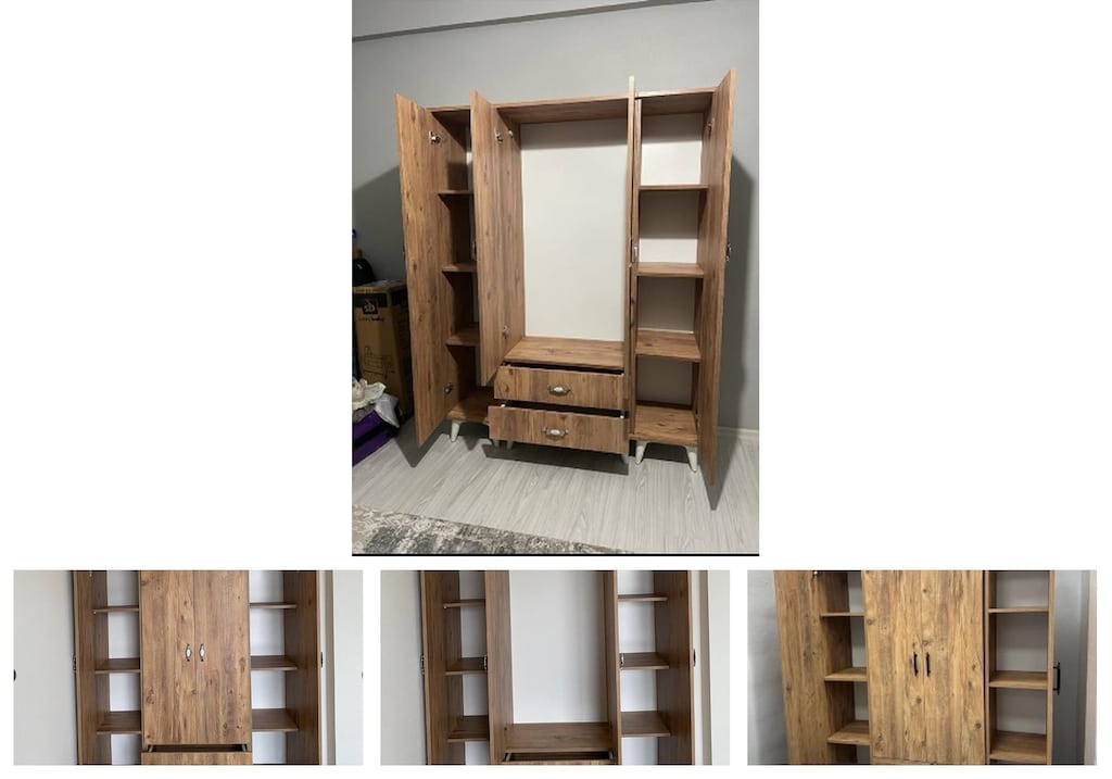 4 kapaklı elbise dolabı imvduyyjch - 4