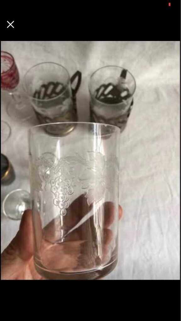 12 parça 15-60-80 yıllık likör kadeh ve su bardağı *HEPSİNİN FİYATI* - 5