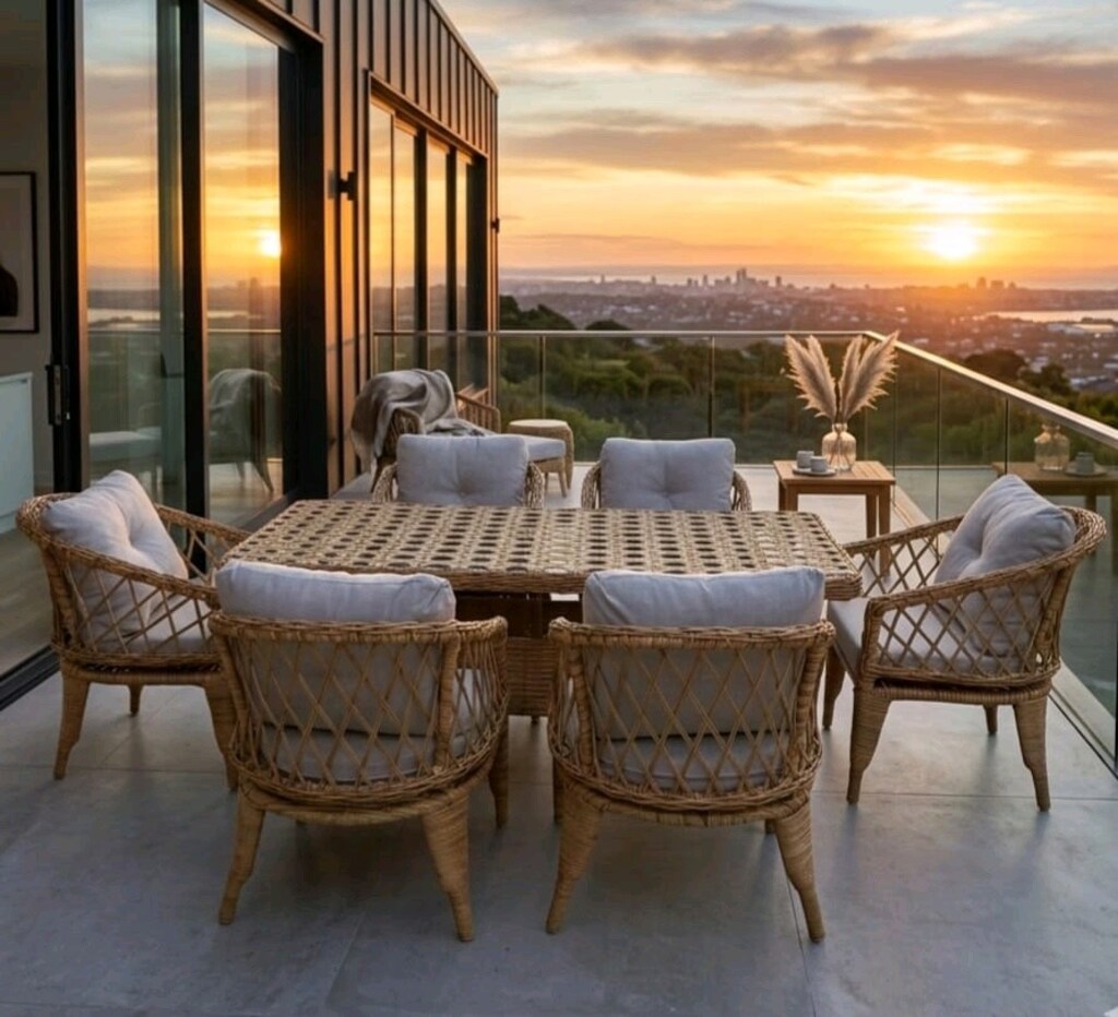yemek masası, rattan mobilya - 5